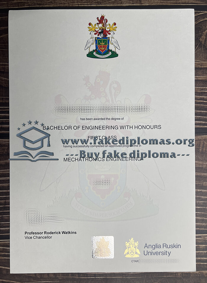Buy Anglia Ruskin University fake diploma, Fake ARU degree online.