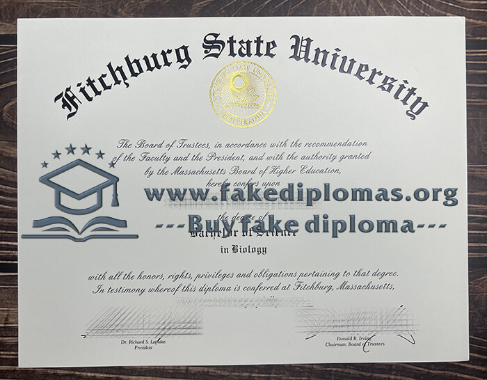 Buy Fitchburg State University fake diploma, Fake Fitchburg State degree.