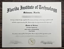 Get Florida Institute of Technology fake diploma.