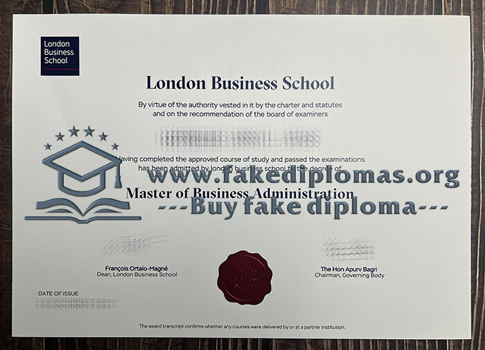 Buy London Business School fake diploma.