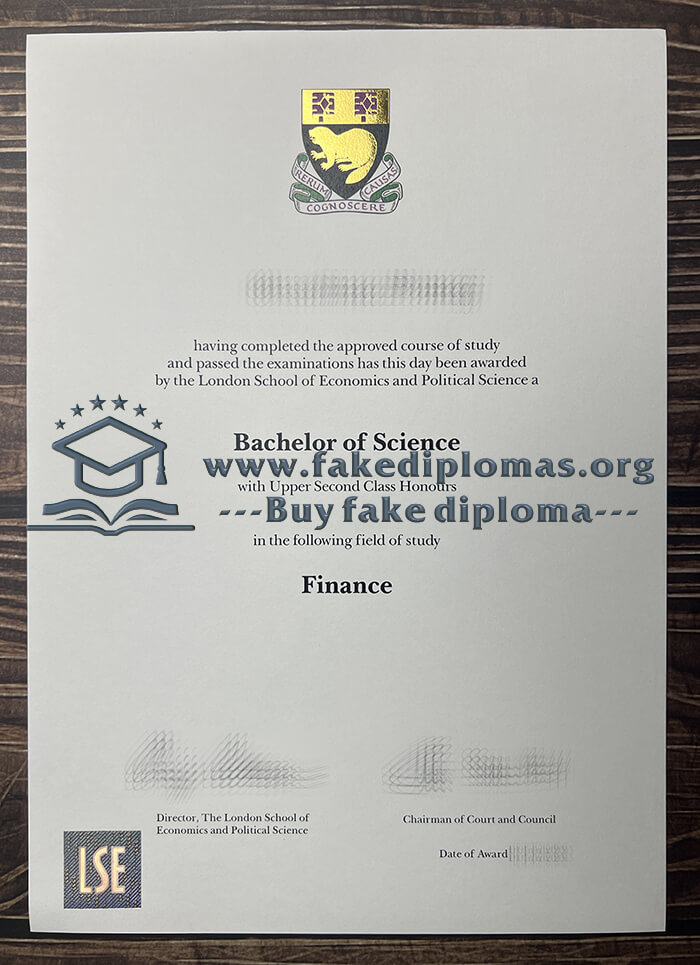 Buy London School of Economics fake diploma, Fake LSE degree online.