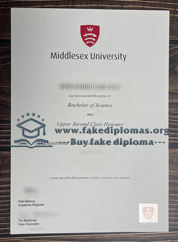 Buy Middlesex University fake diploma, Fake Middlesex University degree.