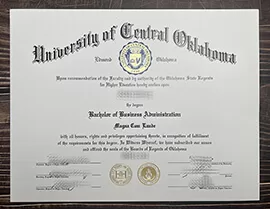 Get University of Central Oklahoma fake diploma.