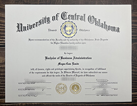 Get University of Central Oklahoma fake diploma.