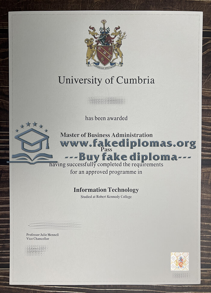 Order University of Cumbria fake diploma online.