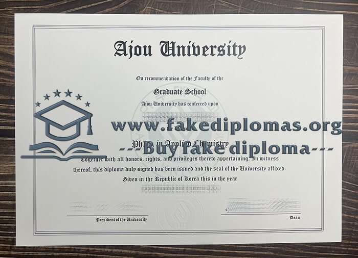 Buy Ajou University fake diploma, Fake Ajou University degree.