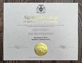 Order Algonquin College of Applied Arts and Technology fake diploma.