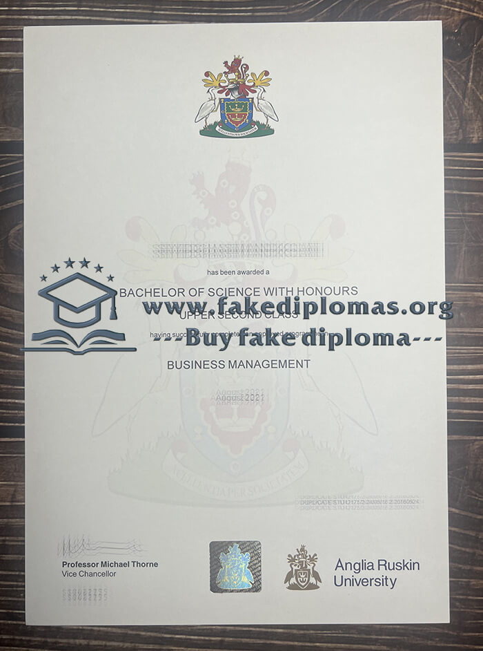 Buy Anglia Ruskin University fake diploma, Make ARU certificate.