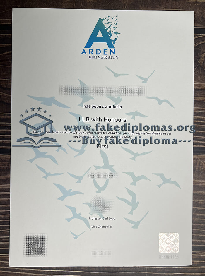 Buy Arden University fake diploma, Fake Arden University degree.