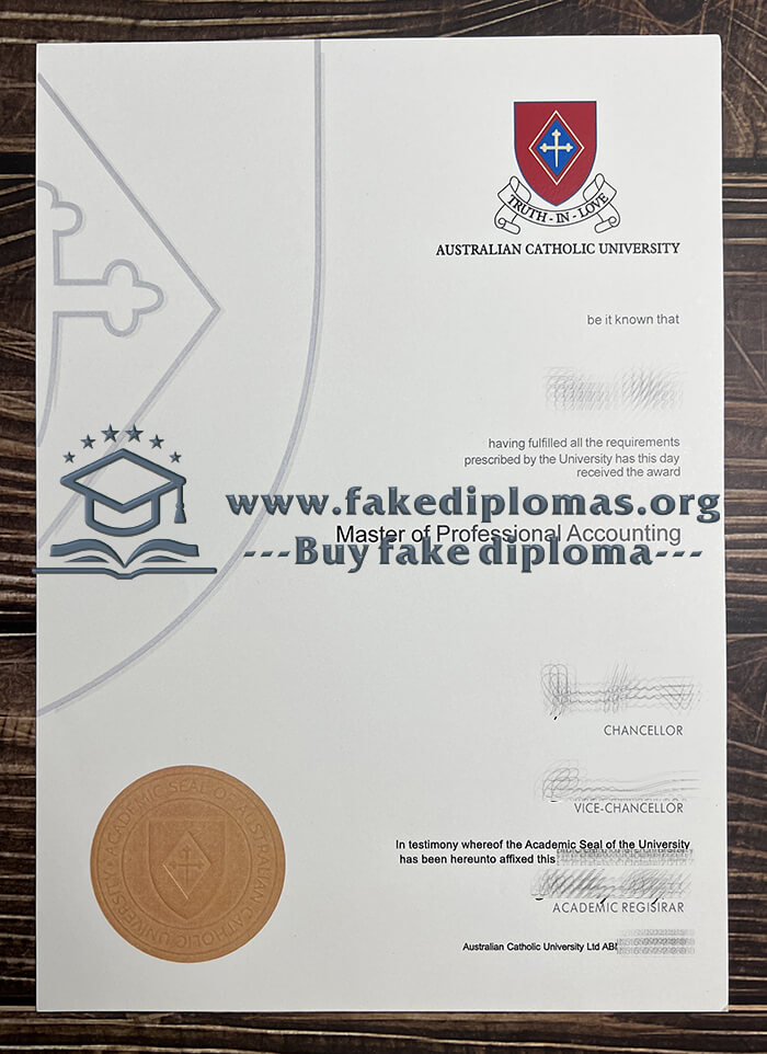Buy Australian Catholic University fake diploma, Fake ACU degree.