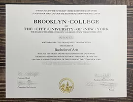 Get Brooklyn College fake diploma, Make Brooklyn College certificate.