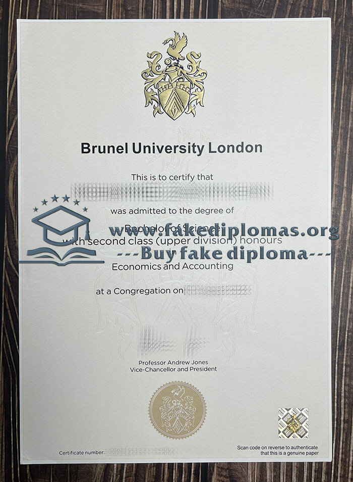Buy Brunel University London fake diploma.