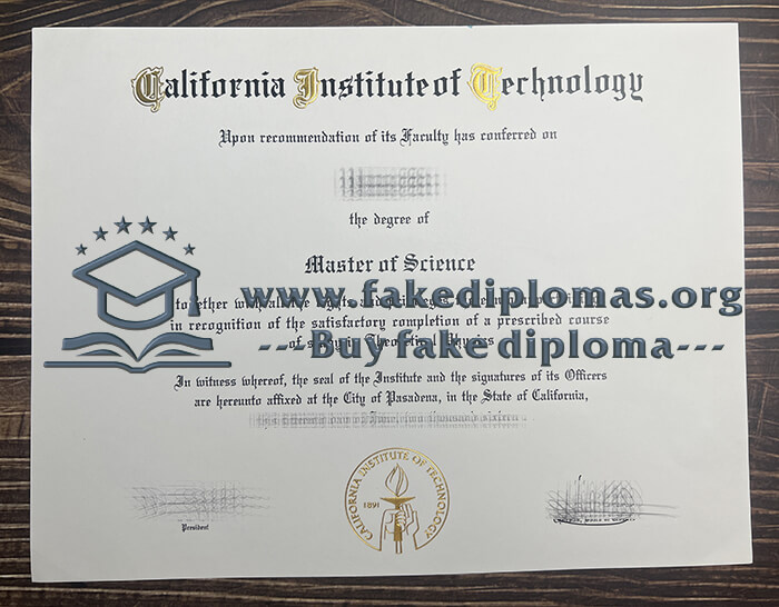 Buy California Institute of Technology fake diploma, Fake California Institute of Technology degree.