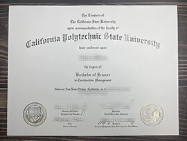 Get California Polytechnic State University fake diploma.