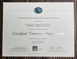 How do i buy Certified Treasury Professional fake certificate?