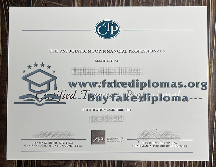 Buy Certified Treasury Professional fake diploma, Fake Certified Treasury Professional degree.