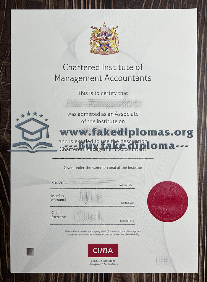 Buy Chartered Institute of Management Accountants fake diploma, Fake CIMA degree.
