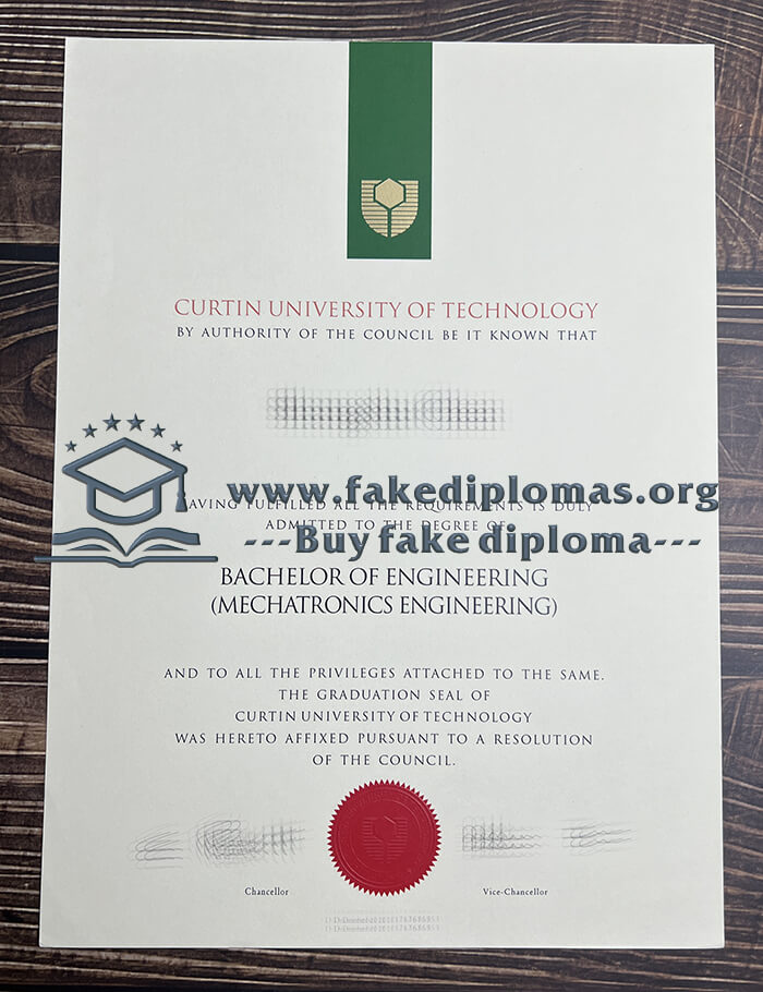 Buy Curtin University of Technology fake diploma, Fake Curtin University of Technology degree.