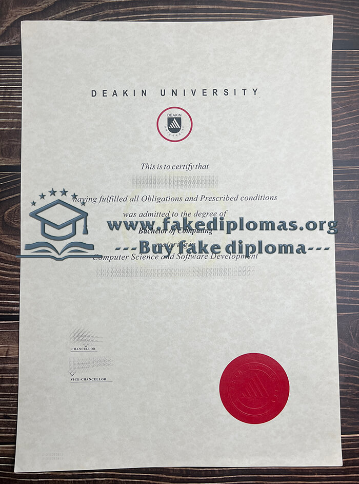 Buy Deakin University fake diploma, Fake Deakin University degree.
