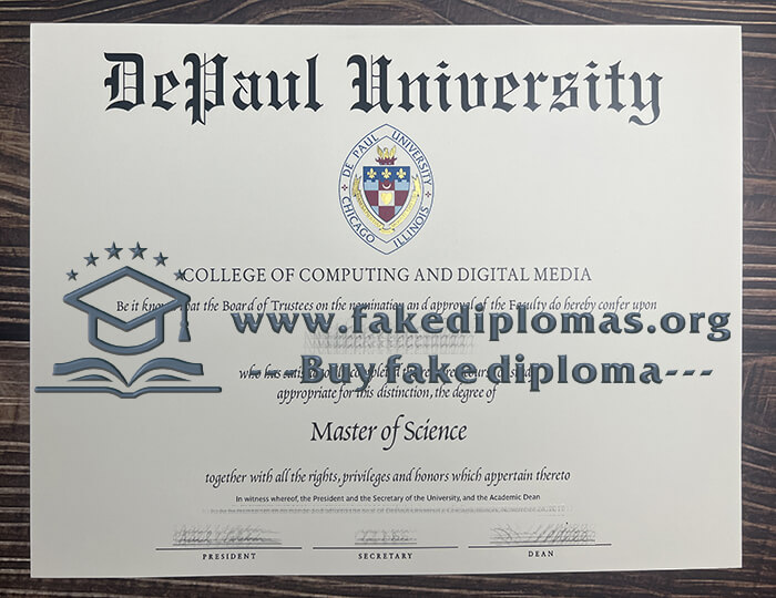 Buy Depaul University fake diploma, Fake Depaul University degree.