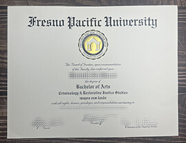 Purchase Fresno Pacific University fake diploma online.