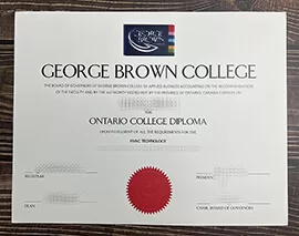 Obtain George Brown College fake diploma.