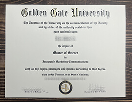 Fast to Get the Golden Gate University fake degree.