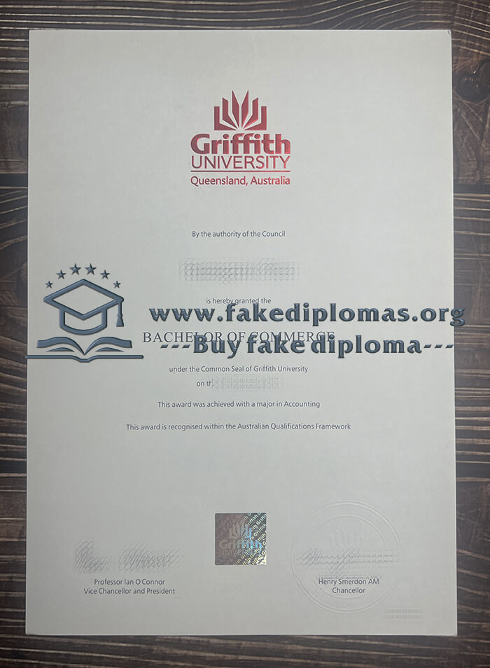 Get Griffith University fake diploma online.