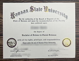 Get Kansas State University fake diploma.