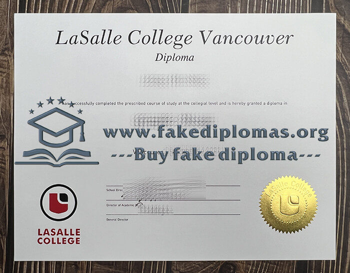 Buy LaSalle College Vancouver fake diploma, Fake LCV certificate.