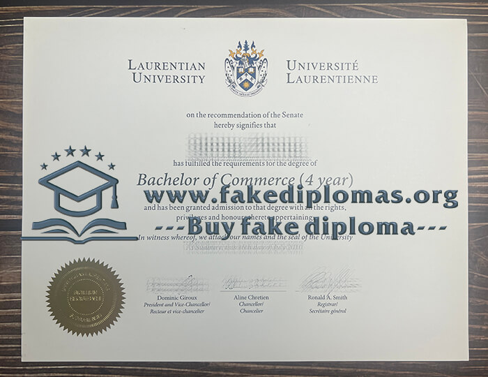 Buy Laurentian University fake diploma, Fake Laurentian University degree.