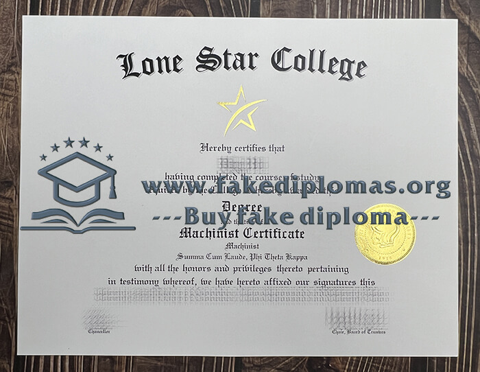 Buy Lone Star College fake diploma, Fake LSC degree online.