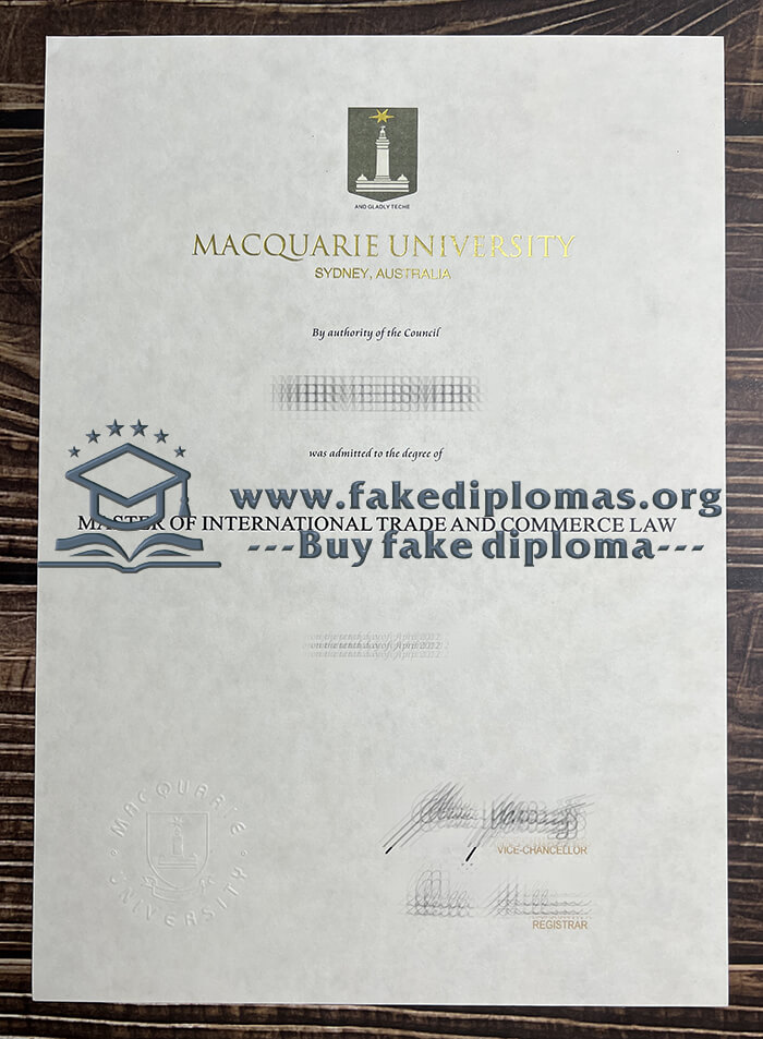 Buy Macquarie University fake diploma, Fake Macquarie University degree.