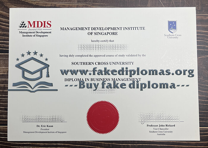 Get Management Development Institute of Singapore fake diploma, Make MDIS degree.