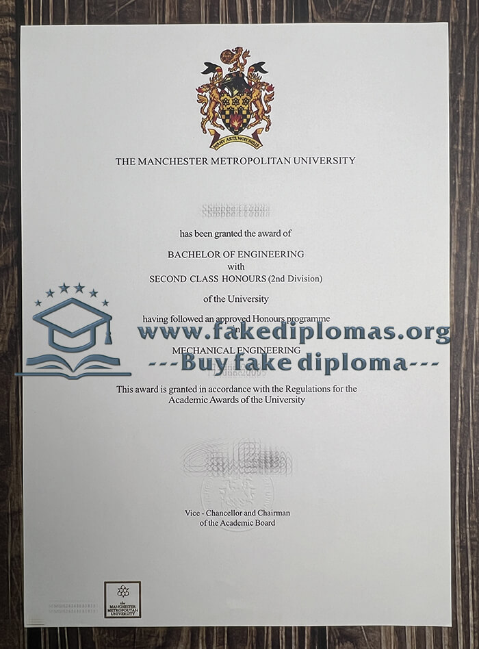 Buy Manchester Metropolitan University fake diploma, Fake MMU degree.
