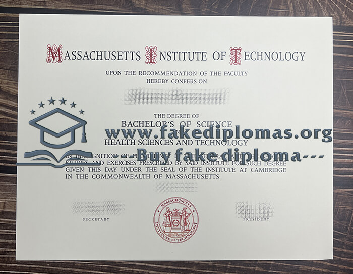 Buy Massachusetts Institute of Technology fake diploma, Fake MIT certificate.