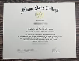 Obtain Miami Dade College fake diploma online.