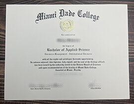 Obtain Miami Dade College fake diploma online.