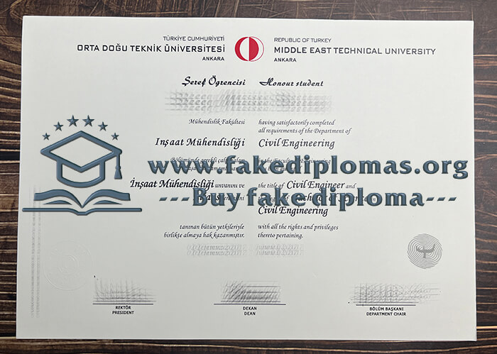 Buy Middle East Technical University fake diploma, Fake METU degree.