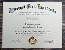 Get Missouri State University fake diploma online.