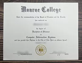 Where can i get to buy Monroe College fake degree?