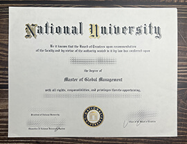 Get National University fake diploma.
