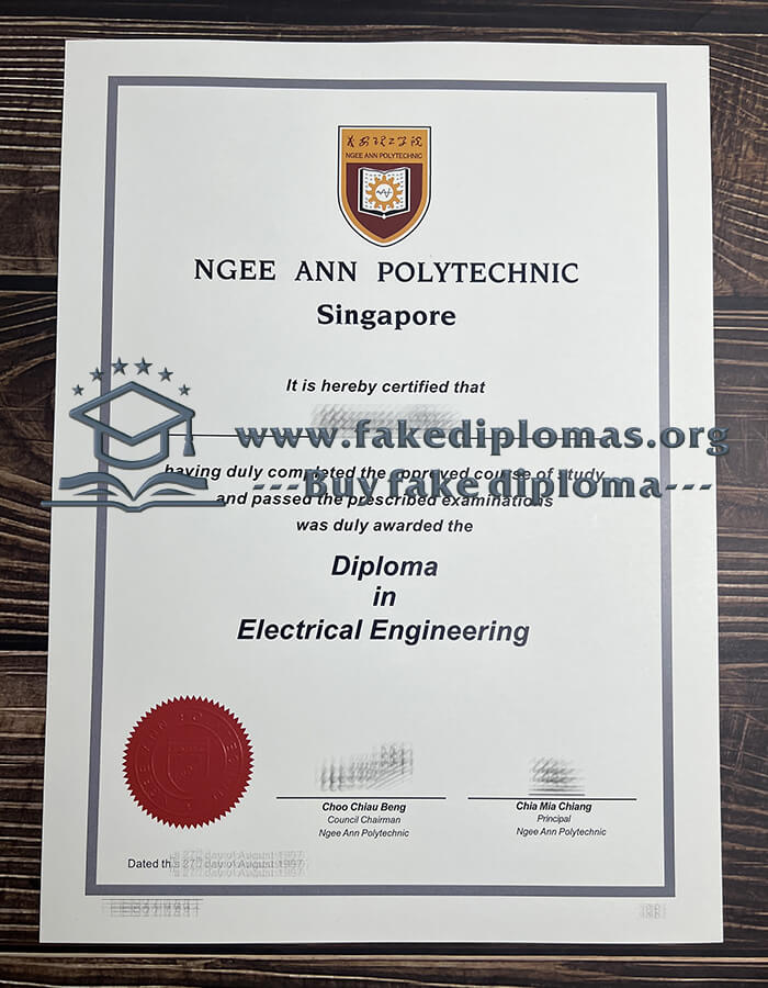 Buy Ngee Ann Polytechnic fake diploma, Fake NP degree.
