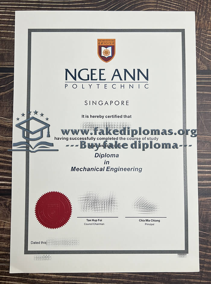 Buy Ngee Ann Polytechnic fake diploma, Fake NP degree.
