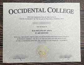Get Occidental College fake diploma online.