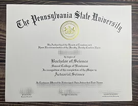 Obtain Pennsylvania State University fake diploma.