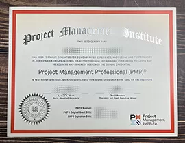 Fake Project Management Professional diploma.