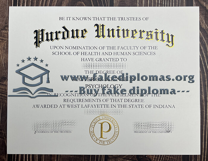 Buy Purdue University fake diploma, Fake Purdue University degree.