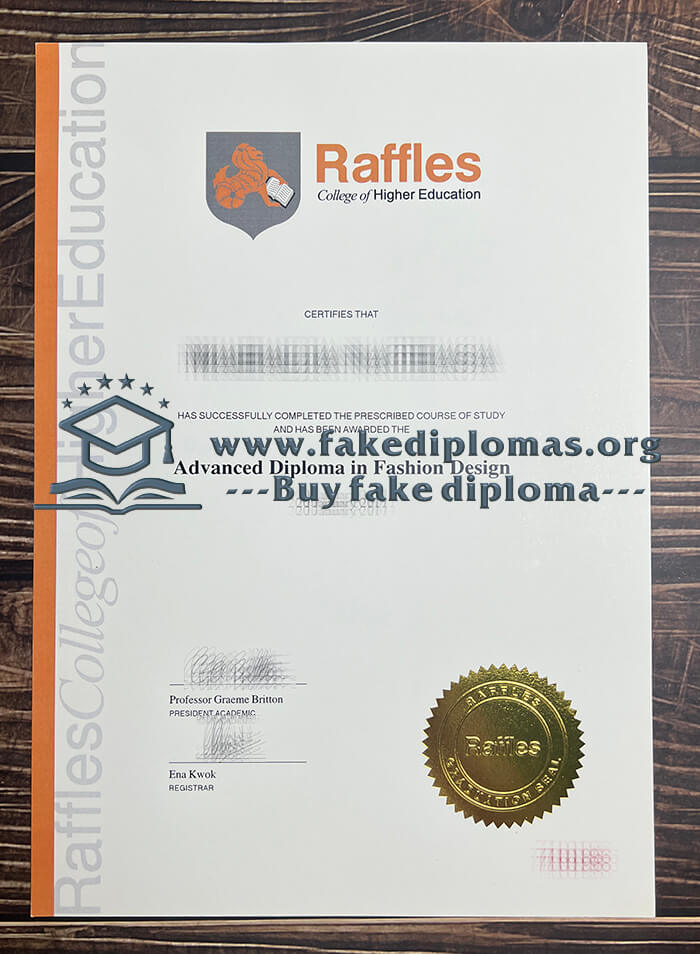 Buy Raffles College of Higher Education fake diploma, Fake Raffles College of Higher Education degree.