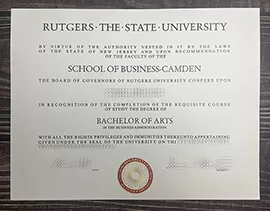 Get Rutgers The State University fake diploma online.